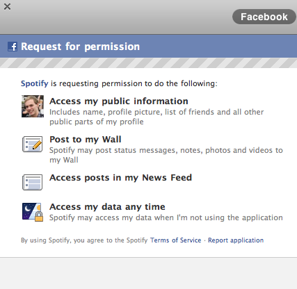 Facebook 权限